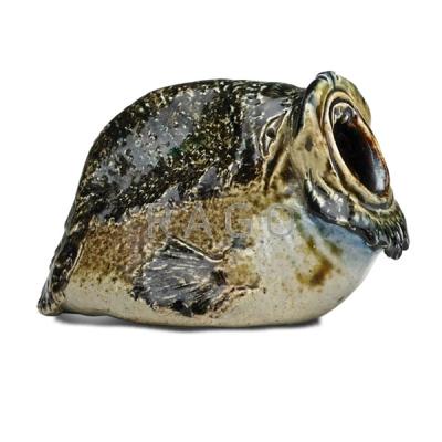 Appraisal: MARTIN BROTHERS Cabinet blowfish sculpture Condition Report