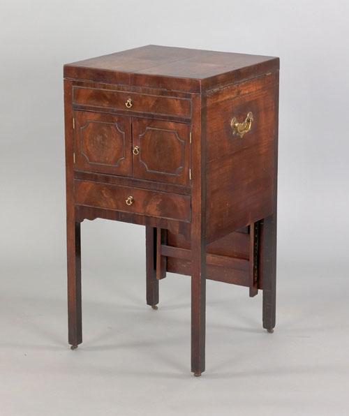 Appraisal: George III mahogany commode ca h w