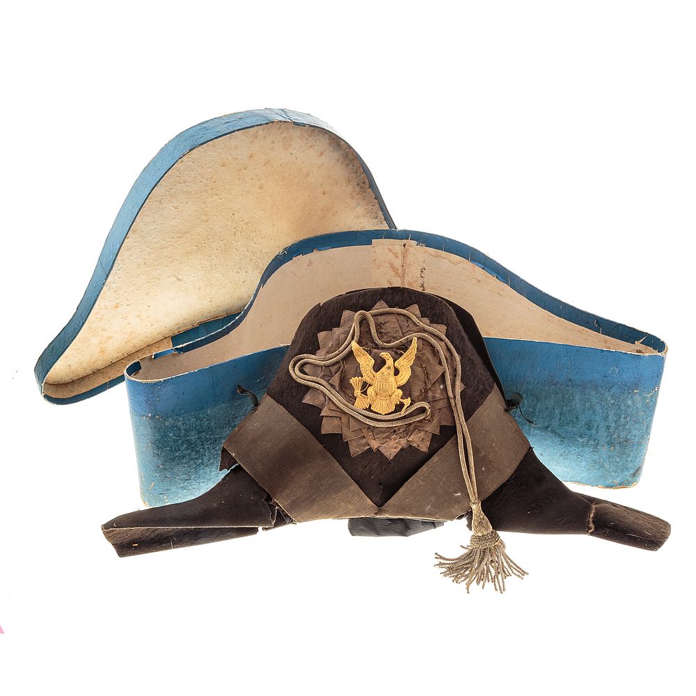 Appraisal: Early th Century American Bicorn Militia Hat Possibly Maryland Militia