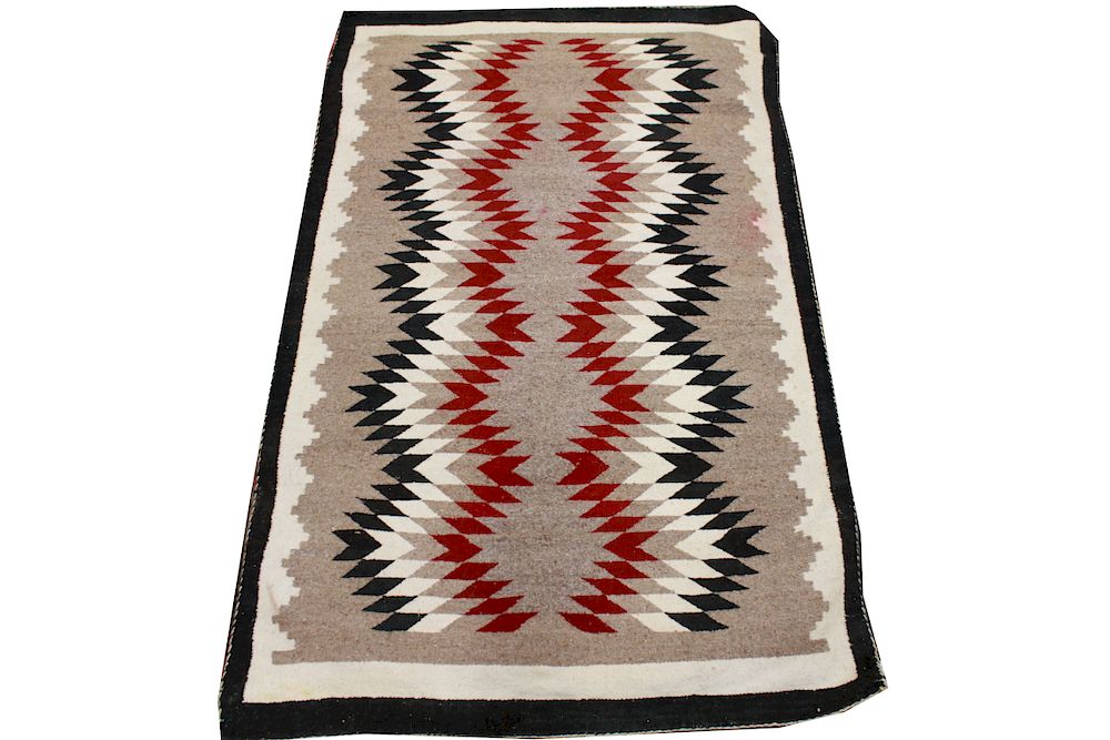 Appraisal: Native American Hand Woven Rug ' x ' Native American