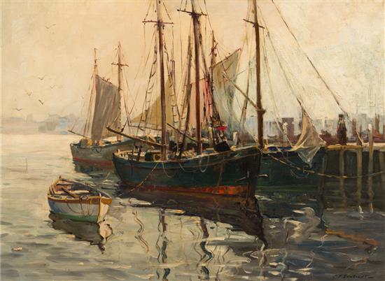 Appraisal: Sale Lot J J Enwright Hjalmar Amundsen American - Harbor