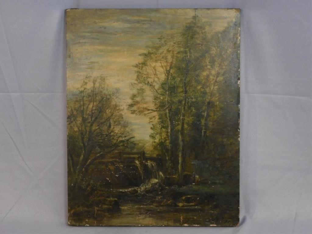 Appraisal: JOSEPH JEFFERSON - LOUISIANA FLORIDA Massachusetts oil painting on board