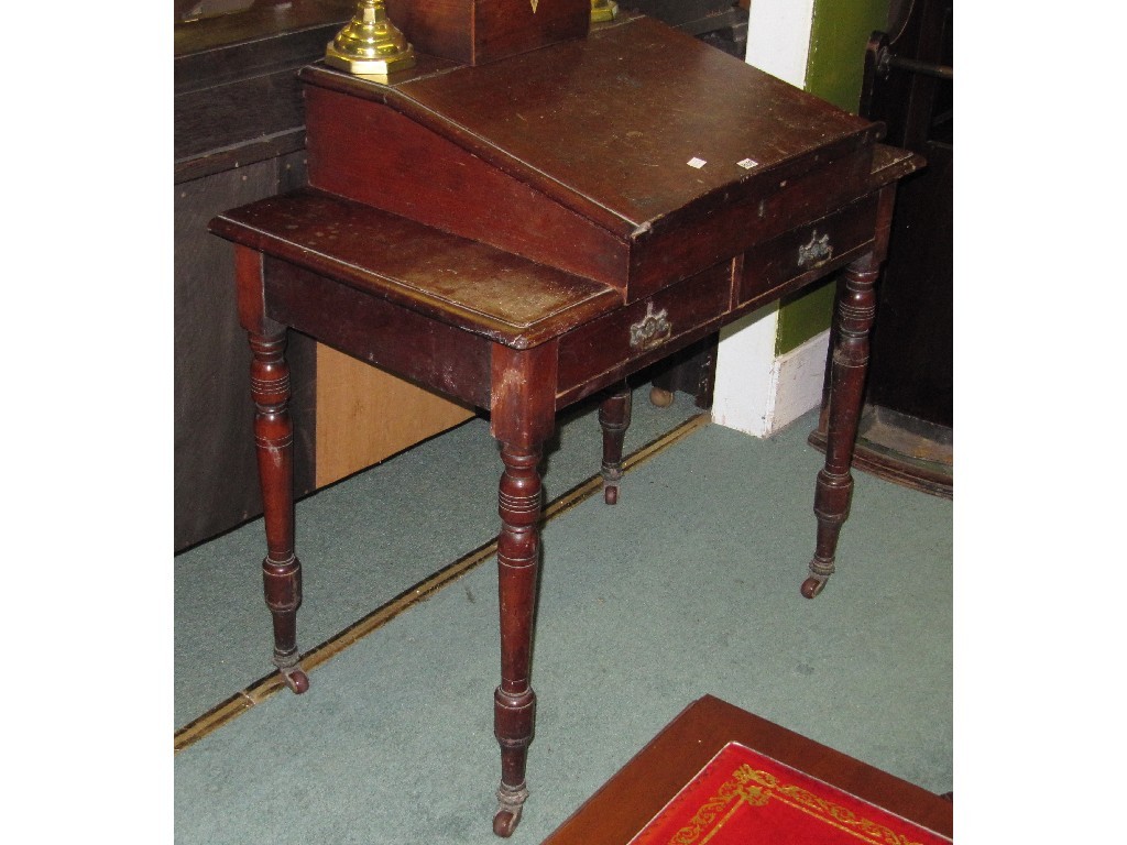 Appraisal: Late Victorian clerks desk - writing table