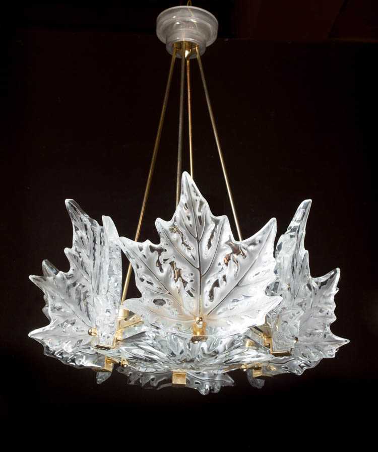 Appraisal: LALIQUE CHAMPS-ELYSEES CRYSTAL CHANDELIER a Marc Lalique design introduced in