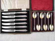 Appraisal: A boxed set of six late Victorian silver teaspoons with