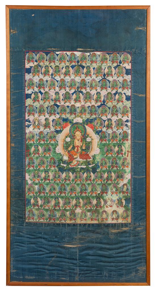 Appraisal: Sale Lot A Tibetan Thangka th th century the White