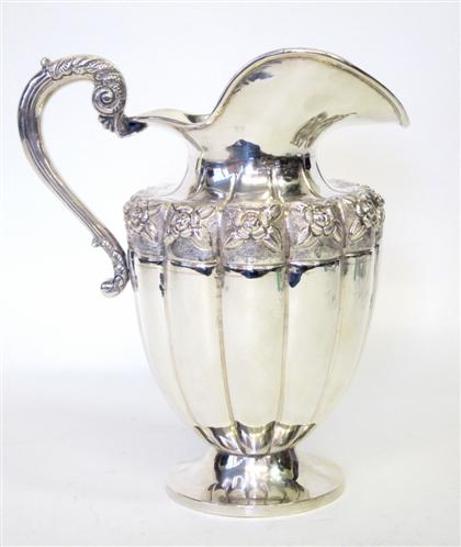 Appraisal: Sterling silver water pitcher mexico th century