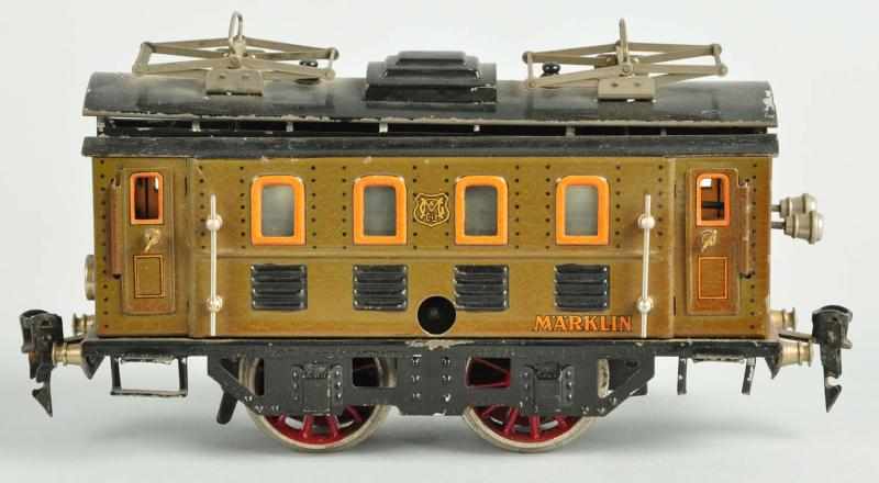 Appraisal: Marklin O Gauge Electric-Style Train Locomotive Description German Clockwork motor