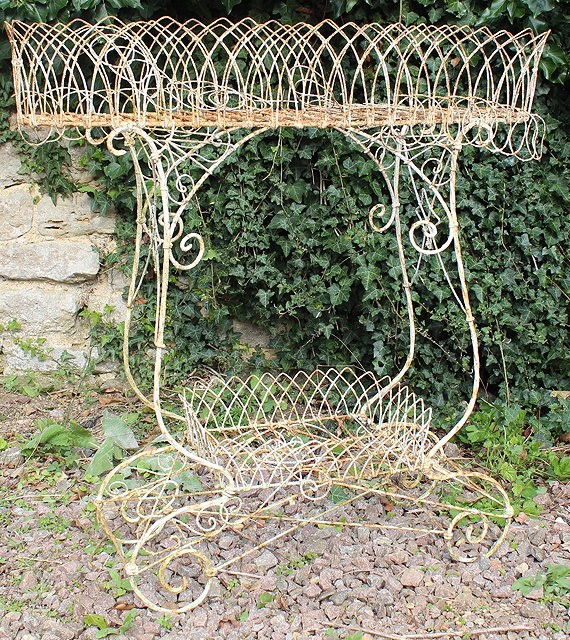 Appraisal: A VICTORIAN WIREWORK CONSERVATORY PLANT STAND cm wide