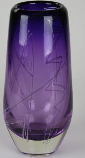 Appraisal: Mark Sudduth American studio glass vase ht Mark Sudduth American