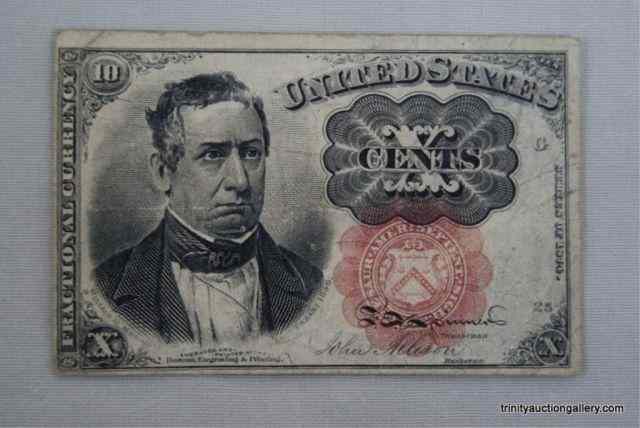 Appraisal: U S Ten Cent Fractional Currency NoteThese were first issued