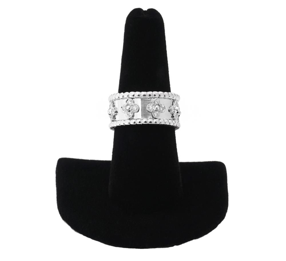 Appraisal: VAN CLEEF ARPELS 'PERLEE CLOVER' K WG RING k white