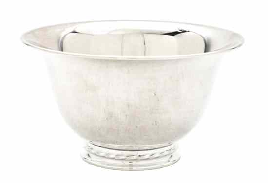 Appraisal: An American Sterling Silver Bowl Towle of footed form approximate