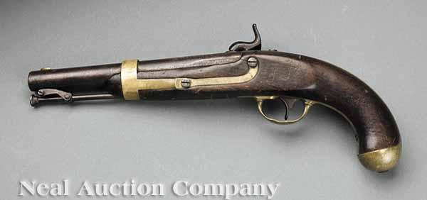 Appraisal: A Henry Aston Model Percussion Pistol marked US H ASTON