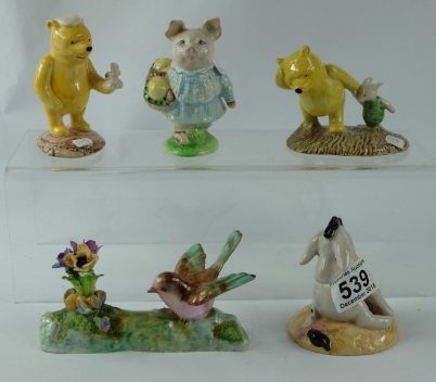 Appraisal: Royal Doulton Winnie the Pooh figures EEyores Tail WP seconds