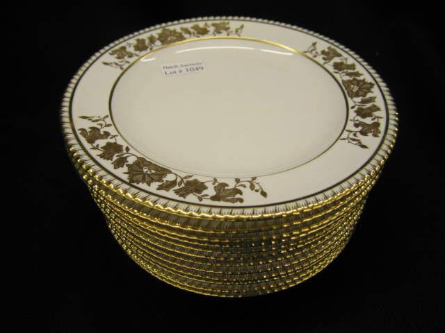 Appraisal: Spode Copeland Porcelain Dessert Plates set of gold floral excellent