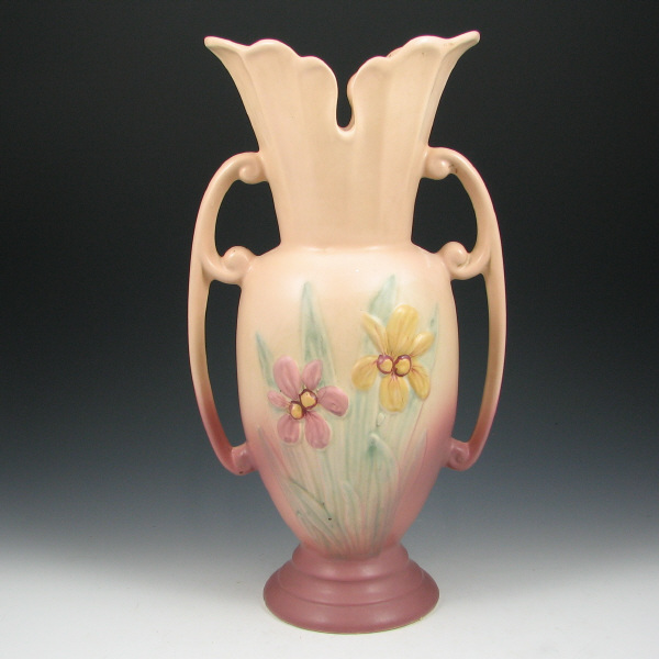 Appraisal: Hull Iris - Floor Vase - Mint Iris floor vase