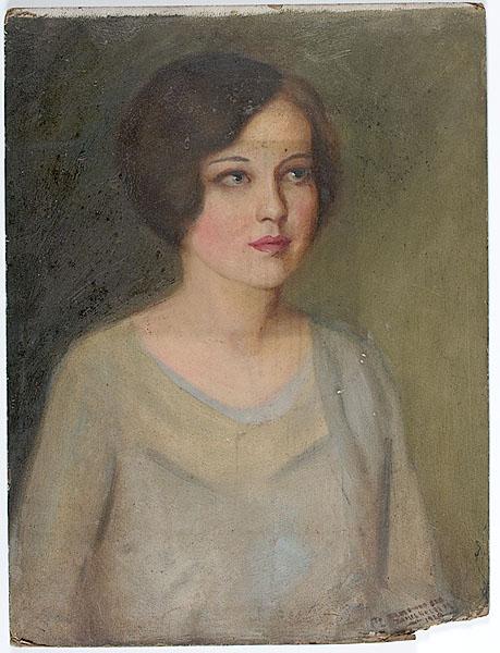 Appraisal: KENTUCKY PORTRAIT OF A LADY Found in Kentucky oil on