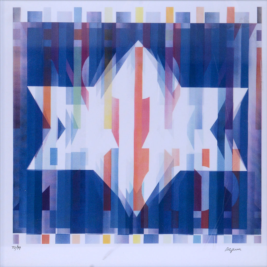 Appraisal: AGAM Yaacov Gipstein ''Birth of a Star'' Mixed Media Lithograph