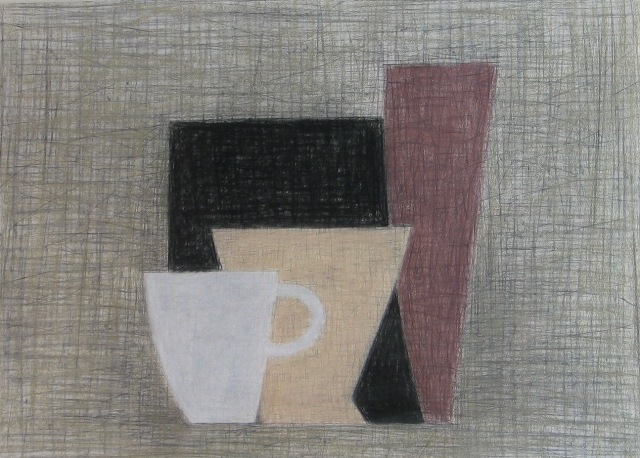 Appraisal: Kevin Lincoln born Kitchen Drawing pastel and charcoal on paper