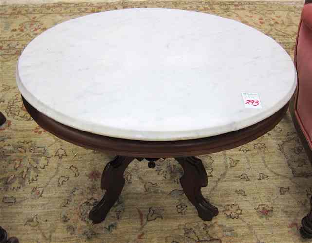 Appraisal: VICTORIAN COFFEE TABLE American last quarter of the th century