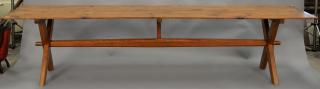 Appraisal: Sawbuck style dining table ht in top ' x '