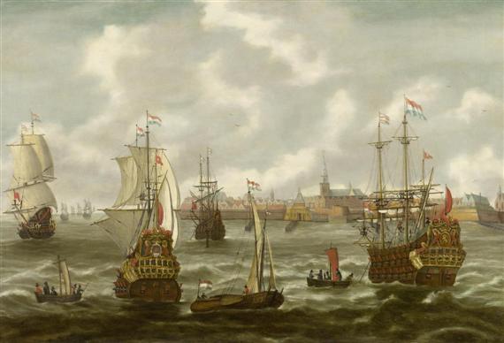 Appraisal: VELDE PETER VAN DE CIRCLE OF Antwerp A marine with