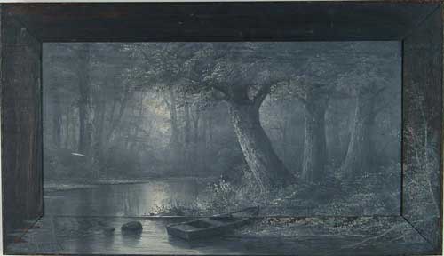 Appraisal: HENRY A DUESSEL American th th Century DEEP WOODS POND