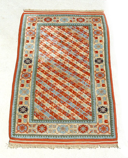 Appraisal: HAND TIED ESTATE CARPET Approx ' x ' '' Geometric