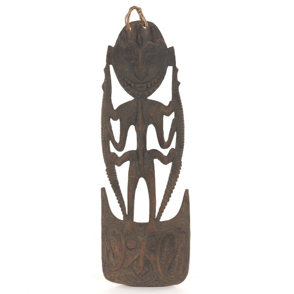 Appraisal: SEPIK RIVER TRIBE SUSPENSION HOOK x Suspension hook carved wood