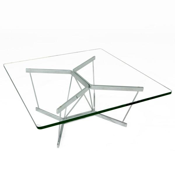 Appraisal: GEORGE NELSON HERMAN MILLER Catenary coffee table with plate glass