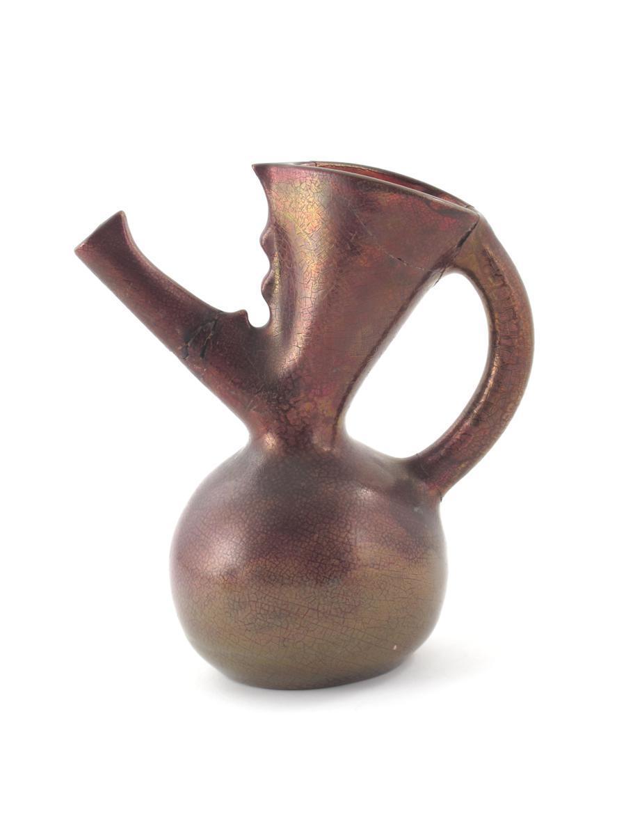 Appraisal: A Sunflower Pottery ewer by Sir Edmund Elton