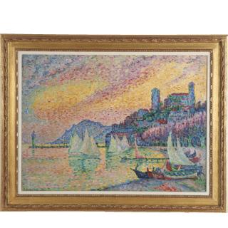 Appraisal: After Paul Signac painting After Paul Signac painting After Paul