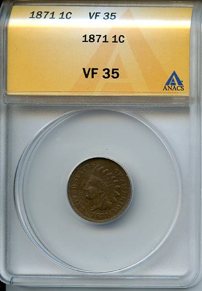 Appraisal: C VF ANACS An ideal collector grade coin featuring medium