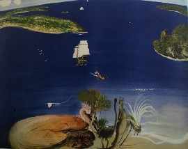 Appraisal: Brett Whiteley Whiteley - The Arrival offset lithograph signed 'brett