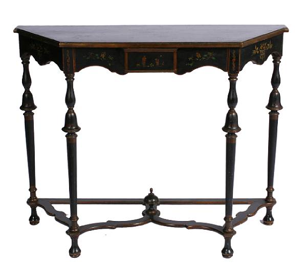 Appraisal: A paint decorated console table second quarter th century height