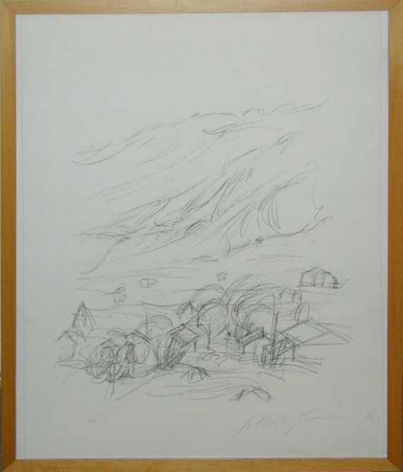 Appraisal: GIACOMETTI ALBERTO Stampa - Chur Stampa Lithograph HC Signed lower