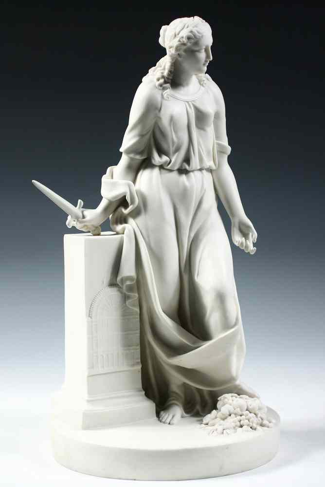 Appraisal: PARIAN WARE SCULPTURE - French Parian Ware Figure of Woman