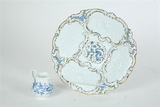 Appraisal: TWO PIECES OF PORCELAIN Both with crossed swords mark and