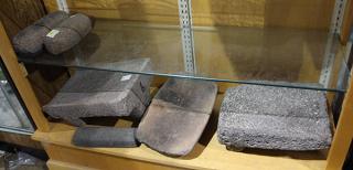 Appraisal: lot of Metate and mano group South American executed in