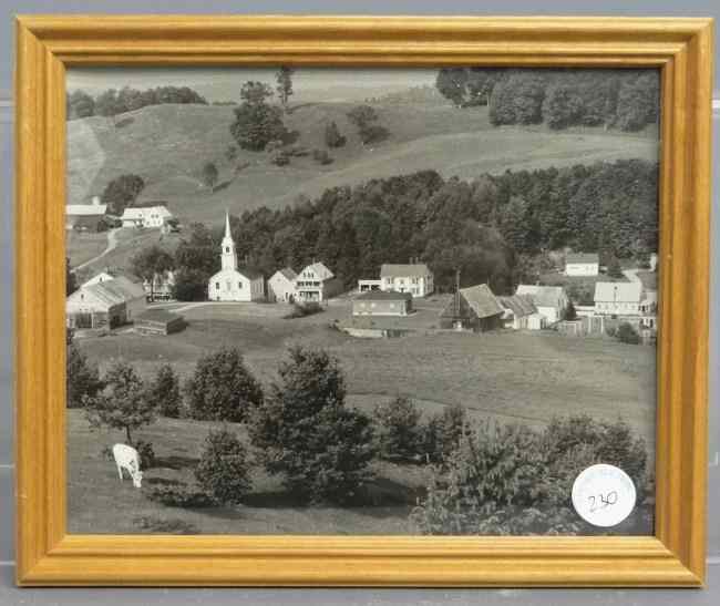 Appraisal: Vintage black and white photo Vermont landscape by Al Macy