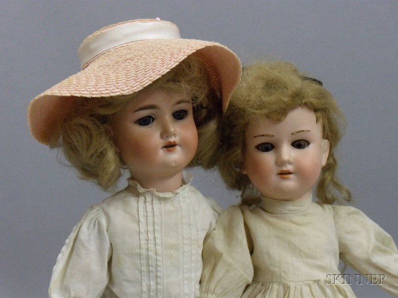 Appraisal: Two Armand Marseille Bisque Dolls early th century both with