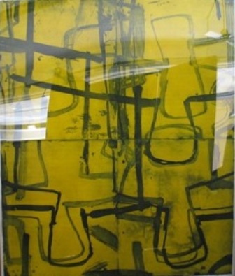 Appraisal: Graham F Fransella born Yellow Heads - four panels mounted