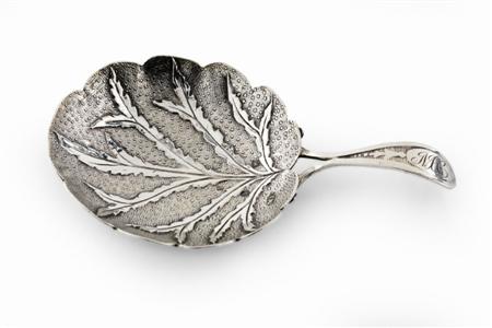 Appraisal: A George III caddy spoon M Linwood Sons Birmingham the