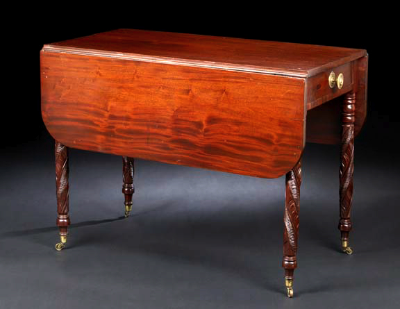 Appraisal: American Late Classical Mahogany Breakfast Table second quarter th century