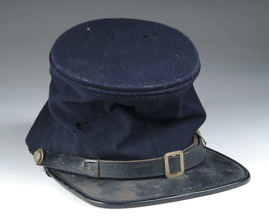 Appraisal: CIVIL WAR OFFICER S STYLE FORAGE CAP Made of dark