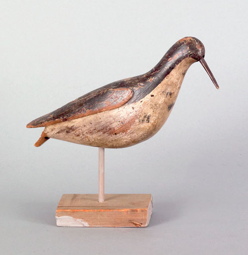 Appraisal: Massachusetts yellowlegs shore bird decoy late th c with relief