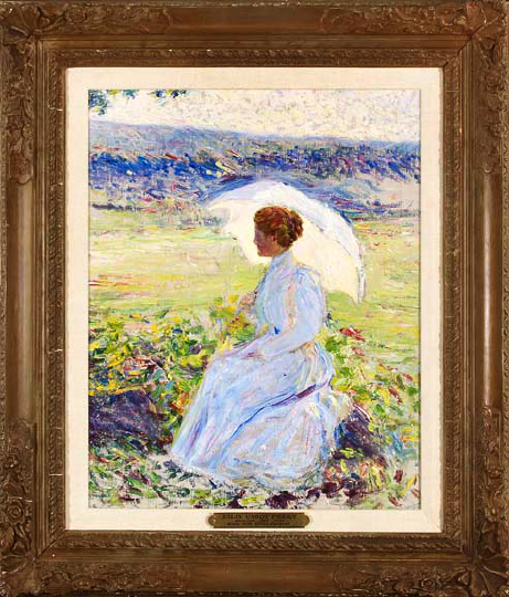 Appraisal: Lilla Cabot Perry American Massachusetts - Lady with White Parasol