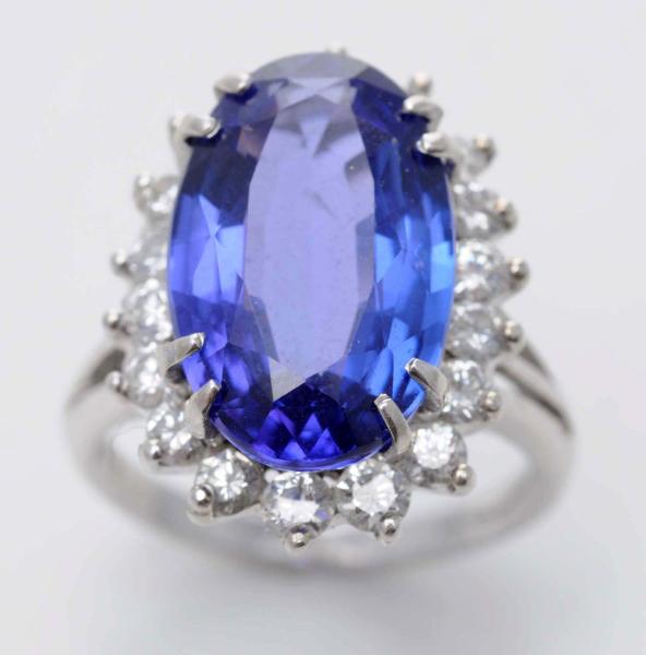 Appraisal: Tanzanite carats Nice deep blue color Condition Excellent