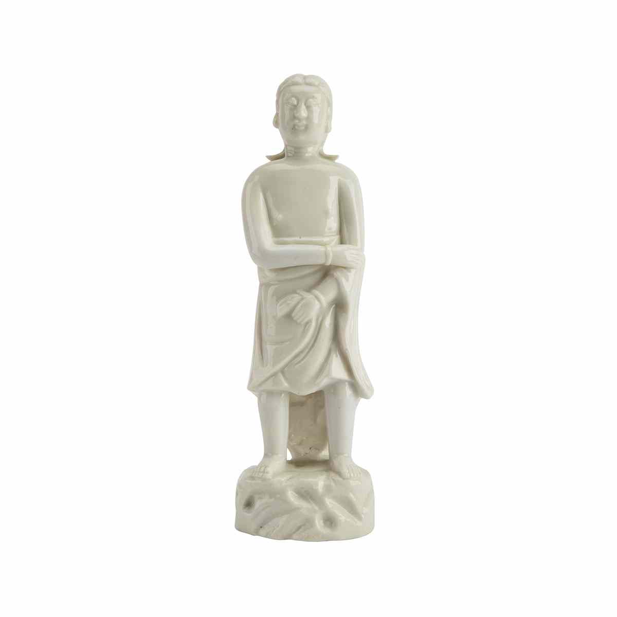 Appraisal: Unusual Dehua Adam T Figure th Century The youthful figure